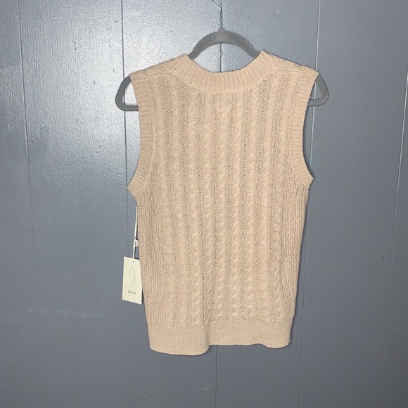 JOIE Cable Knit Sweater Vest NWT Size M - Picture 8 of 9